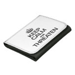 KEEP CALM AND THREATEN TRIFOLD WALLET