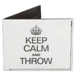 KEEP CALM AND THROW TYVEK® BILLFOLD WALLET