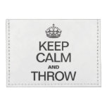 KEEP CALM AND THROW TYVEK® CARD CASE WALLET