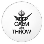 KEEP CALM AND THROW WALL CLOCKS