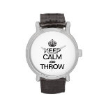 KEEP CALM AND THROW WRISTWATCHES