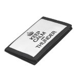 KEEP CALM AND THUNDER TRIFOLD WALLET