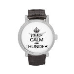 KEEP CALM AND THUNDER WRIST WATCHES