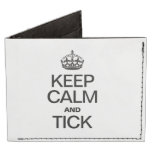 KEEP CALM AND TICK TYVEK® BILLFOLD WALLET