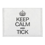 KEEP CALM AND TICK TYVEK® CARD WALLET