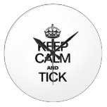 KEEP CALM AND TICK WALL CLOCK