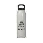 KEEP CALM AND TICKLE DRINKING BOTTLE