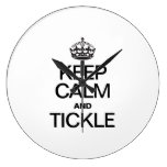 KEEP CALM AND TICKLE WALLCLOCK