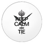 KEEP CALM AND TIE WALLCLOCK