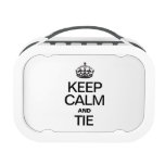 KEEP CALM AND TIE YUBO LUNCH BOXES
