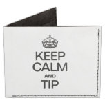 KEEP CALM AND TIP BILLFOLD WALLET