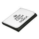 KEEP CALM AND TRACK TRI-FOLD WALLET