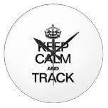 KEEP CALM AND TRACK WALL CLOCK