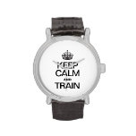 KEEP CALM AND TRAIN WRISTWATCHES