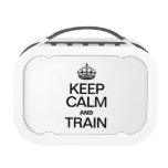 KEEP CALM AND TRAIN YUBO LUNCHBOXES