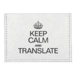 KEEP CALM AND TRANSLATE TYVEK® CARD CASE WALLET