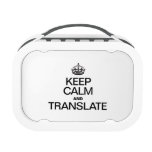 KEEP CALM AND TRANSLATE YUBO LUNCHBOX