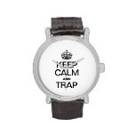 KEEP CALM AND TRAP WRISTWATCH