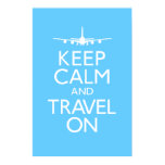 Keep Calm and Travel On Poster posters