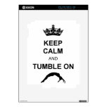 Keep calm and tumble gymnast iPad 2 decals