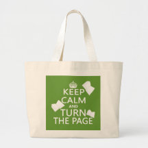 Keep Calm and Turn The Page Bag