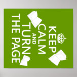 Keep Calm and Turn The Page Posters