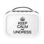 KEEP CALM AND UNDRESS YUBO LUNCHBOXES