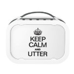 KEEP CALM AND UTTER YUBO LUNCHBOXES