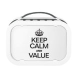 KEEP CALM AND VALUE LUNCHBOX