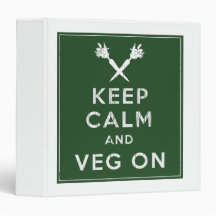 Keep Calm and Veg On Binder