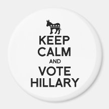 KEEP CALM AND VOTE HILLARY.png Fridge Magnet