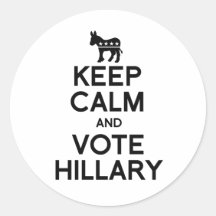 KEEP CALM AND VOTE HILLARY.png Stickers