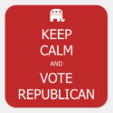 Keep Calm and Vote Republican Stickers