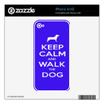 Keep Calm and Walk the Dog Skin For The iPhone 4