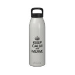 KEEP CALM AND WEAVE DRINKING BOTTLE
