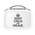 KEEP CALM AND WEAVE YUBO LUNCHBOXES