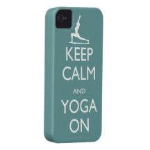 Keep Calm and Yoga On Case-Mate iPhone 4 Case