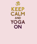 keep calm and yoga on t shirt