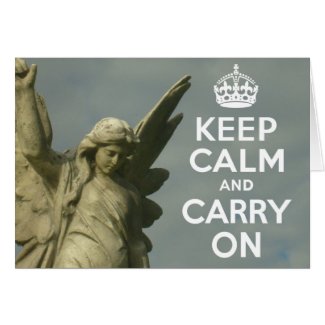 Keep Calm Angel card
