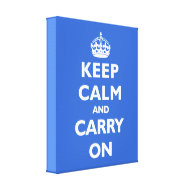 Keep Calm- Any Colour Background! wrappedcanvas