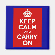 KEEP CALM Badge Fridge Magnet