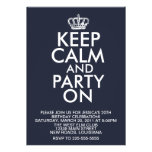 Keep Calm Birthday Custom Invites