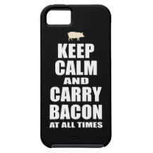 Keep Calm & Carry Bacon iPhone 5 Cases