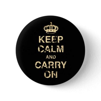 Keep Calm Carry On button