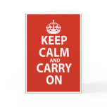 Keep Calm & Carry On Greeting Cards