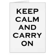 Keep Calm Carry On cards by LabelMeHappy Keep Calm Carry On cards