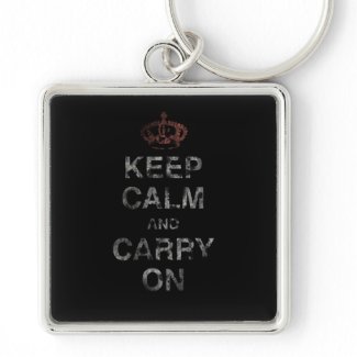 Keep Calm Carry On keychain