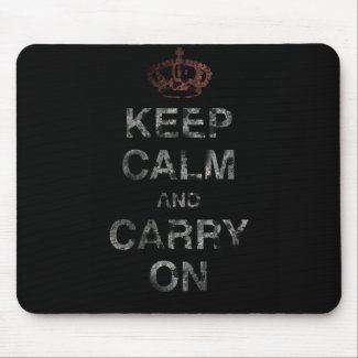 Keep Calm Carry On mousepad