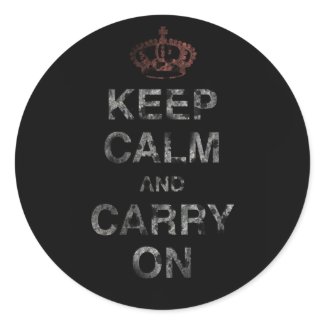 Keep Calm Carry On sticker