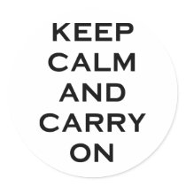 Keep Calm Carry On Stickers
